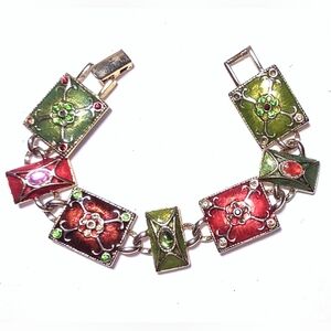 Liz Claiborne Squares Jeweled Vintage Bracelet